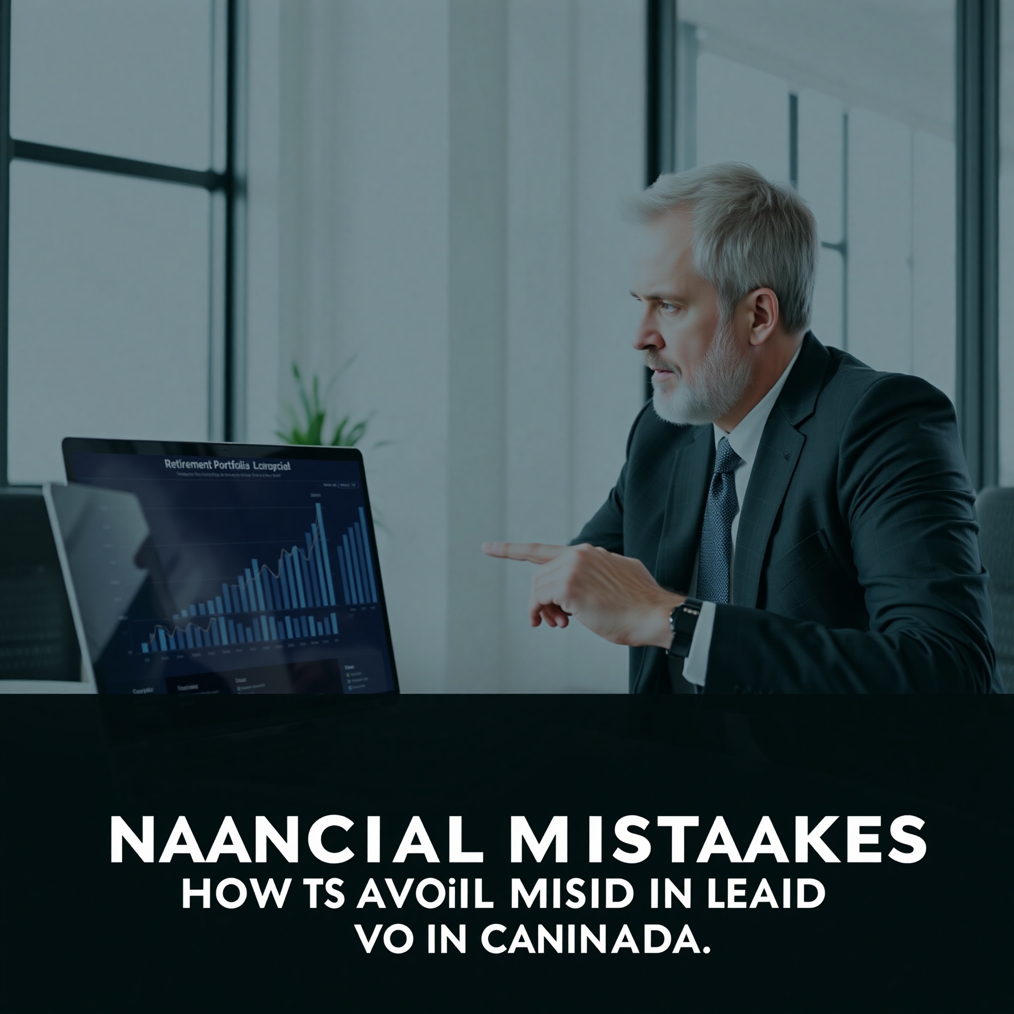 Professional showing retirement investment chart with upward growth trend